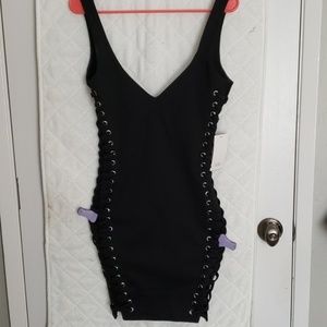 Tobi Lace Be Honest Black Bodycon Dress Size M